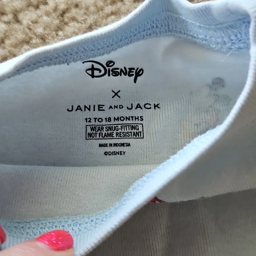 Janie and Jack Disney Mickey Mouse Pajama Set 12 18 Months